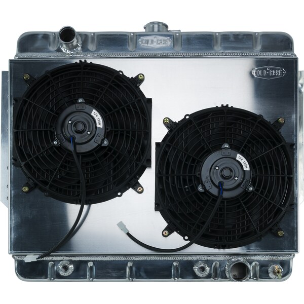 Cold Case Radiators - CHI566AK - 66-68 Impala Radiator Dual 12in Fans 28.75in