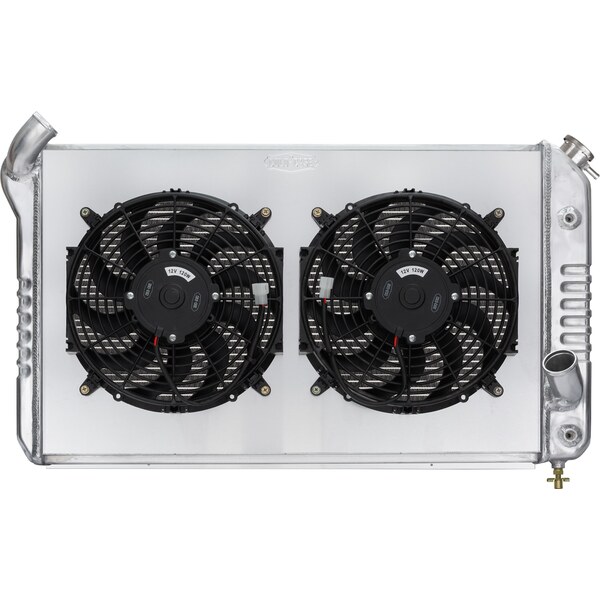 Cold Case Radiators - CHV714AK - 69-72 Corvette Radiator w/ Dual 12in Fan Kit 31.75in