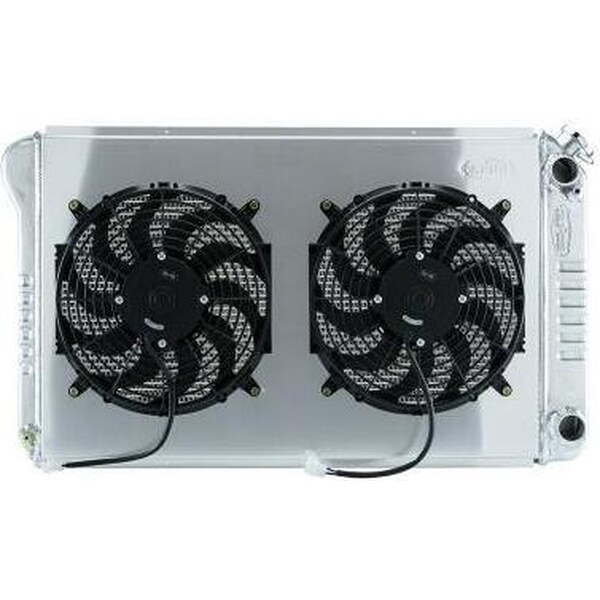 Cold Case Radiators - GMT556A21SSK - 77-87 GM P/U Radiator AT 21in Dual 14in Fans
