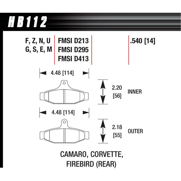 Hawk -  - Performance Street Brake Pads (4)