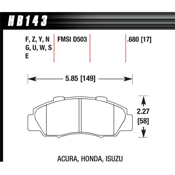 Hawk -  - Performance Street Brake Pads (4)