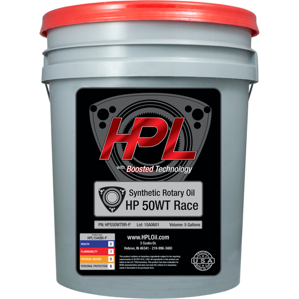 HPL Motor Oil 50WT Rotary Race 5 gal (18.92l)