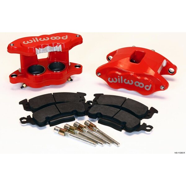 Wilwood - 140-11290-R - Front Caliper Kit D52 / Big GM Red Powdercoat