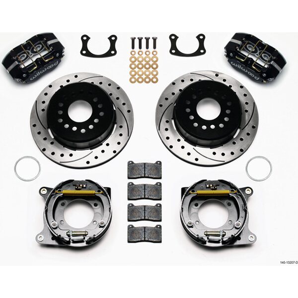 Wilwood - 140-13207-D - Rear Brake Kit Big Ford New 2.50in Blk Drilled