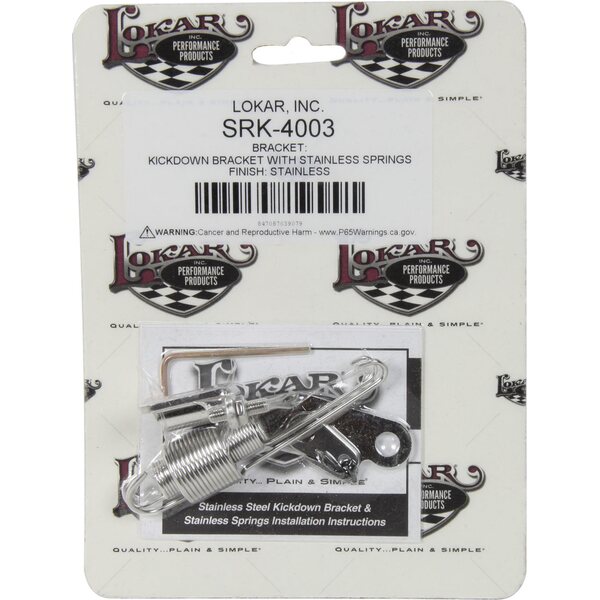 Lokar - SRK-4003 - Stainless Steel Kickdown Bracket With Stainless