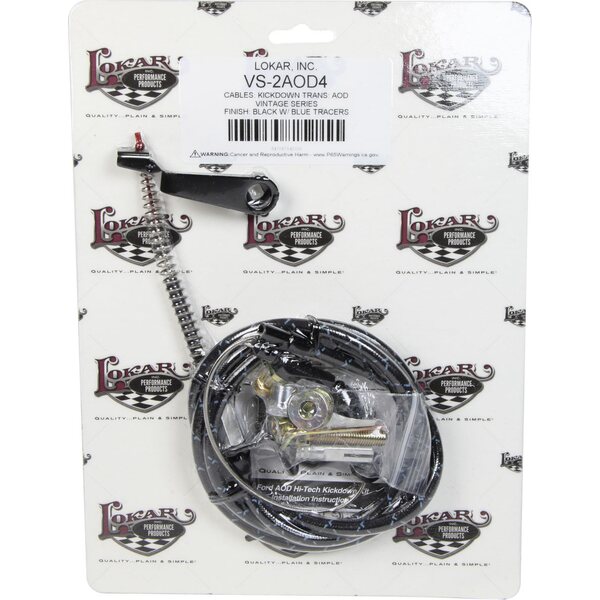 Lokar - VS-2AOD4 - Vintage Series Ford Aod Kickdown Cable Black