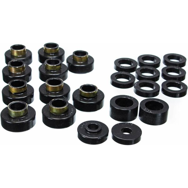 Energy Suspension - 2.4102G - 80-86 CJ Body Mounts Black