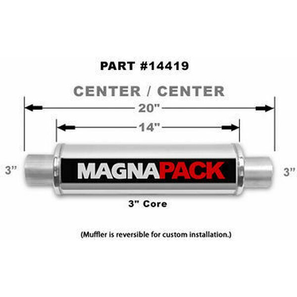 MagnaFlow 14419 Bullet Muffler 3 MagnaFlow 14419 Bullet Muffler 3