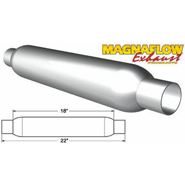 Magnaflow - 18124 - Glass Pack Muffler 2in Aluminized Small