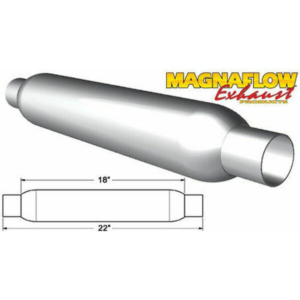 Magnaflow - 18125 - Glass Pack Muffler 2.25in Aluminized Small