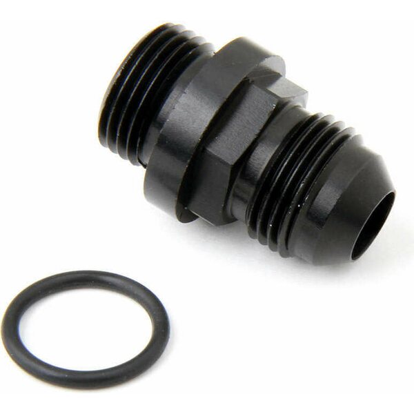 Holley - 26-143-1 - Fuel Inlet Fitting Short 8an to 8 ORB Black