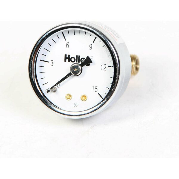 Holley - 26-500 - 0-15 Fuel Pressure Gauge