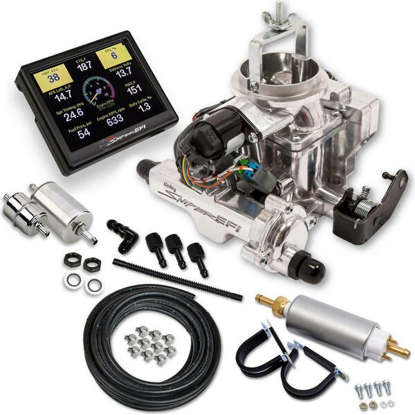 Holley - 550-858K - Sniper EFI BBD Jeep CJ Master Kit Shiny Finish