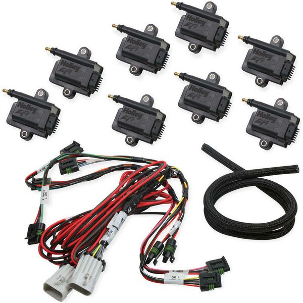 Holley - 556-128 - Coil-Near-Plug Smart Coil Kit - V8 Big Wire