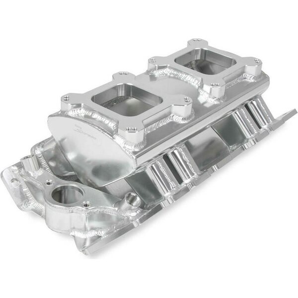 Holley - 835061 - BBC Sniper SM Fabricated Intake Manifold - Carb