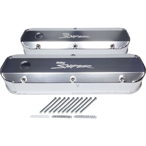 Holley - 890012 - Sniper Fabricated Valve Covers  SBF Tall