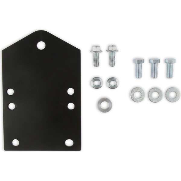 Hooker Transmission Crossmember Adapter Blackheart BoltOn Steel Black Powder Coat