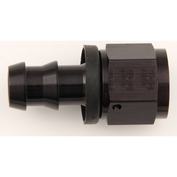 XRP - 230006BB - #6 Str Push-On Hose End Black