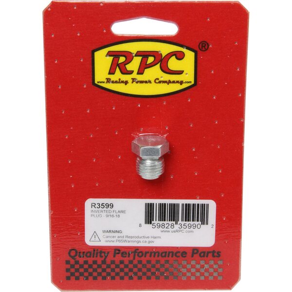 RPC - R3599 - Inverted Flare Plug - 9/ 16-18