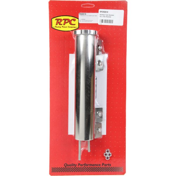 RPC - R6081X - Overflow Tank Stainless 2in x 10in Polished