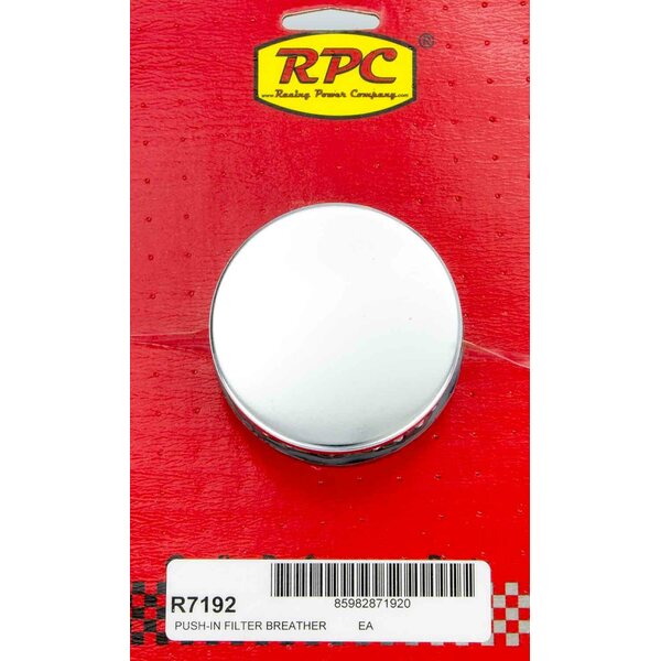 RPC - R7192 - Chrome Push In Breather w/o Shield 2in Tall Each