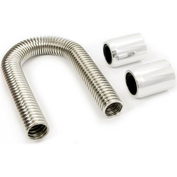 RPC - R7301 - 12in Stainless Hose Kit w/Polished  Ends