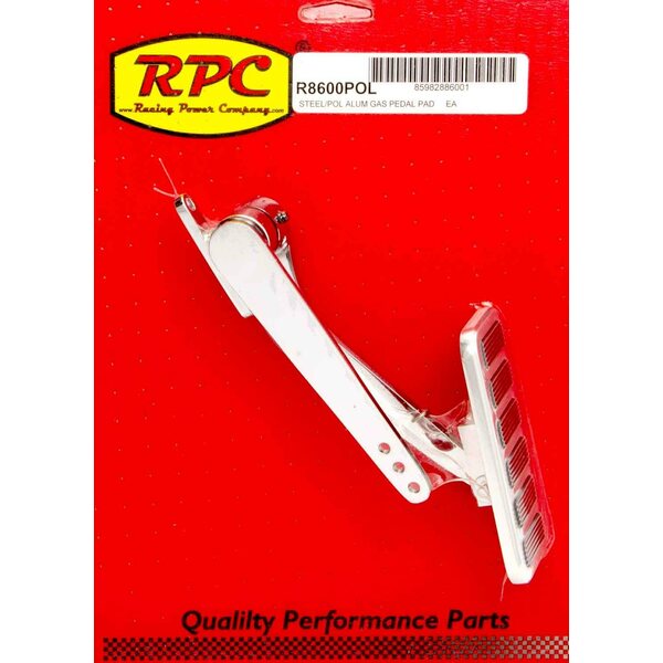 RPC - R8600POL - Polished Alum Pad Steel Arm Gas Pedal