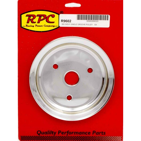 RPC - R9602 - Chrome Steel Crankshaft Pulley SBC Short Wp 6.8