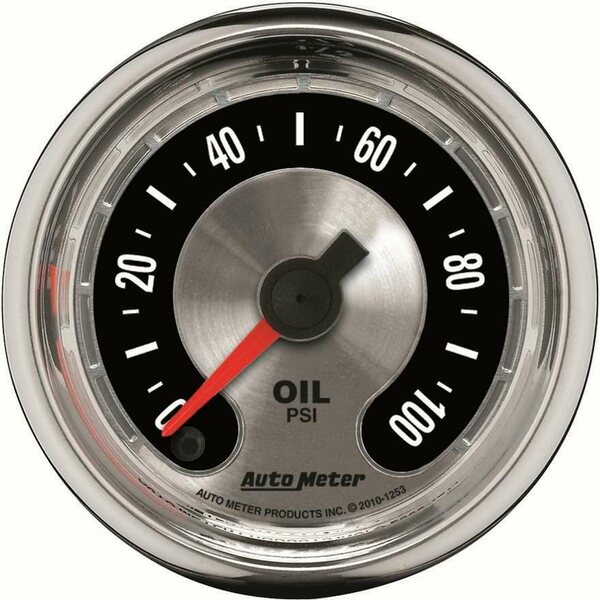 AutoMeter - 1253 - 2-1/16 A/M Oil Pressure Gauge 0-100psi
