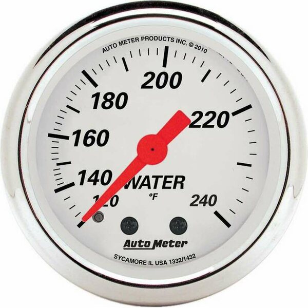 AutoMeter - 1332 - 2-1/16 A/W Water Temp Gauge 120-240 Degrees