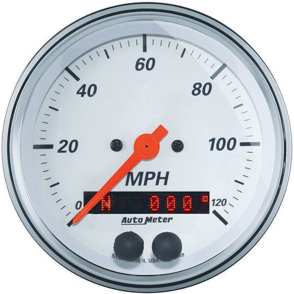 AutoMeter - 1349 - 3-3/8 Speedometer 120MPH GPS Arctic White Series