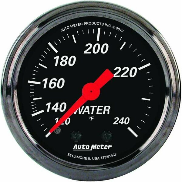 AutoMeter - 1432 - 2-1/16 D/B Water Temp Gauge 120-240 Degrees