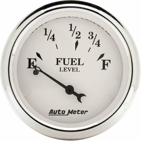 AutoMeter - 1607 - Old Tyme White 2 1/16in Fuel Pre 65 GM