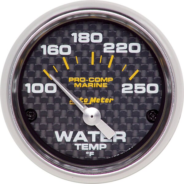 AutoMeter - 200762-40 - 2-1/16 Water Temp Gauge 100-250F C/F Marine