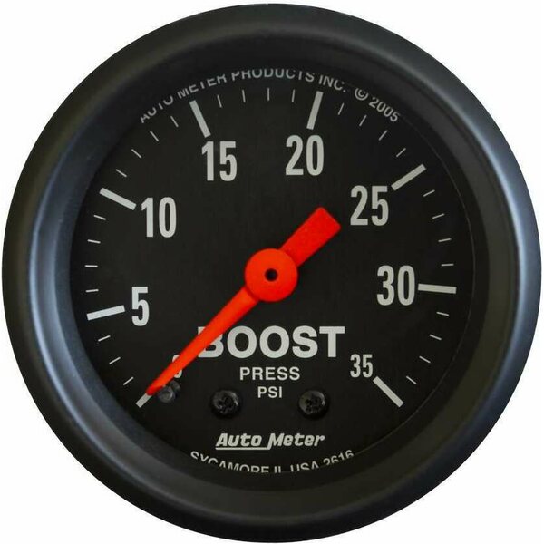 AutoMeter - 2616 - 2-1/16in Z-Series Boost Gauge 0-35psi