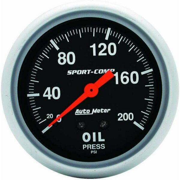 AutoMeter - 3422 - 0-200 Oil Pressure Gauge