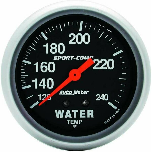 AutoMeter - 3432 - 120-240 Water Temp Gauge