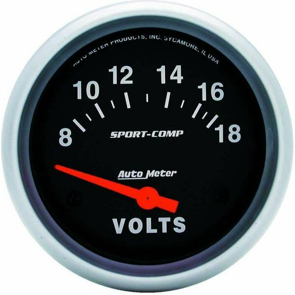 AutoMeter - 3592 - 8-18 Voltmeter Gauge