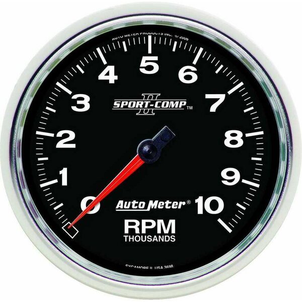 AutoMeter - 3698 - 5in S/C II In-Dash Tach 10K RPM