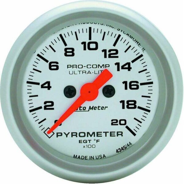 AutoMeter - 4345 - 2-1/16in U/L 2000 Degree Pyrometer