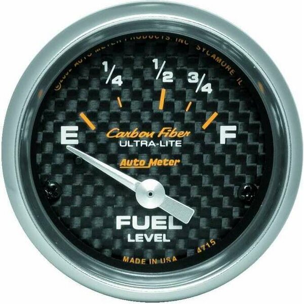 AutoMeter - 4715 - 2-1/16in C/F Fuel Level Gauge 73/10 OHMS
