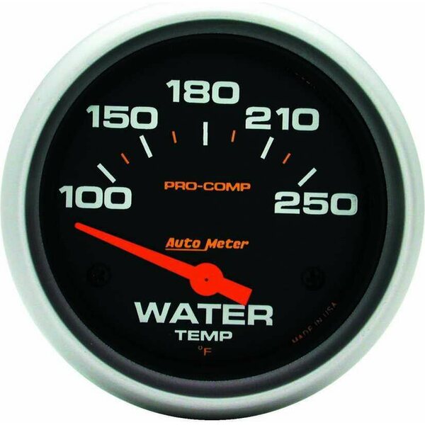 AutoMeter - 5437 - Pro-Comp 2-5/8in Water Temp 100-250 Elect.