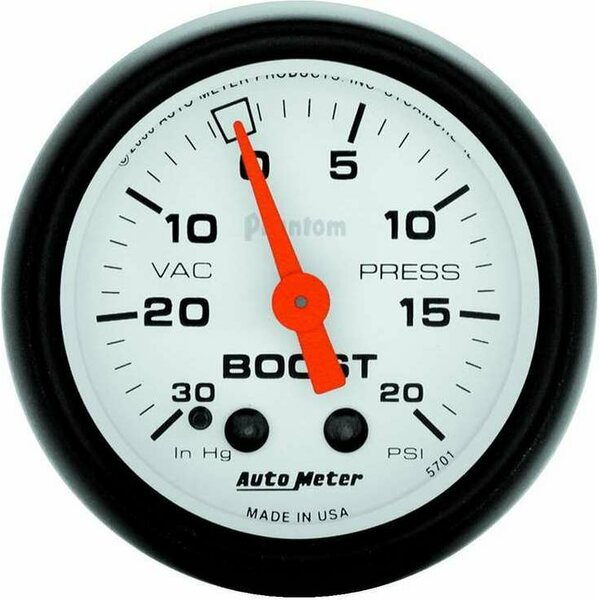 AutoMeter - 5701 - 2-1/16in Phantom Boost / Vacuum Gauge