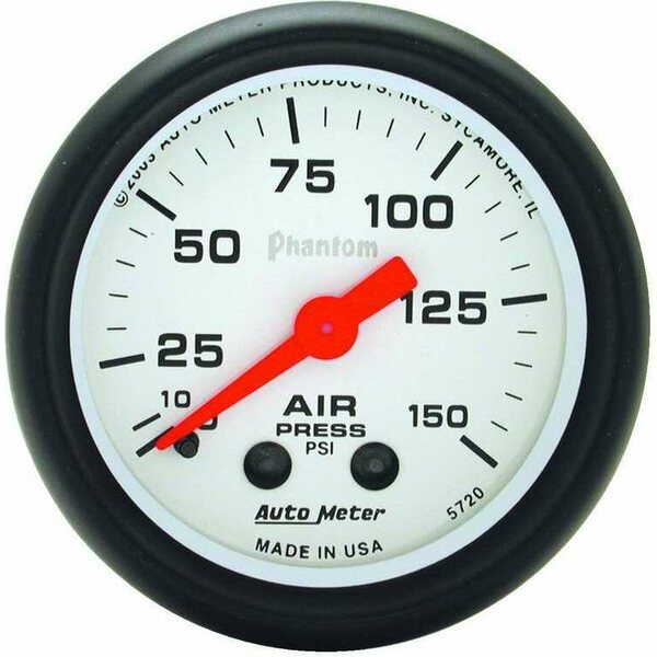 AutoMeter - 5720 - 2-1/16 Phantom Air Press. Gauge 0-150psi