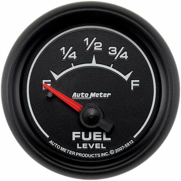 AutoMeter - 5913 - 2-1/16 ES Fuel Level Gauge - GM 0-90ohms