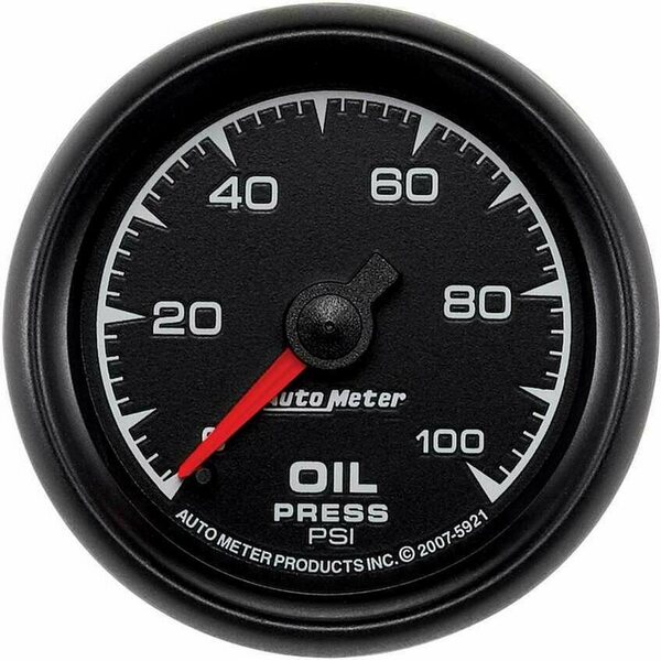 AutoMeter - 5921 - 2-1/16 ES Oil Pressure Gauge - 0-100psi