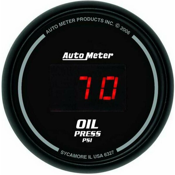 AutoMeter - 6327 - 2-1/16in DG/B Oil Press. Gauge