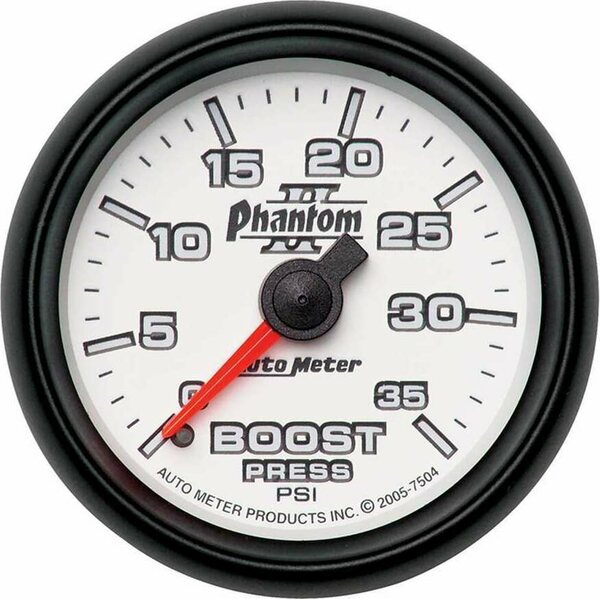 AutoMeter - 7504 - 2-1/16in P/S II Boost Gauge 0-35psi