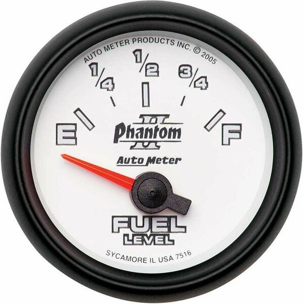 AutoMeter - 7516 - 2-1/16in P/S II Fuel Level Gauge 240-33ohms