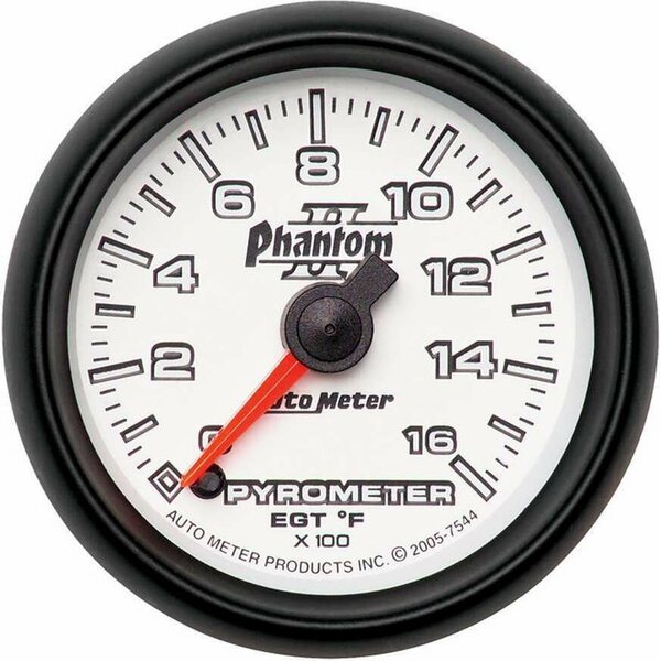 AutoMeter - 7544 - 2-1/16in P/S II Pyrometer Kit 0-1600